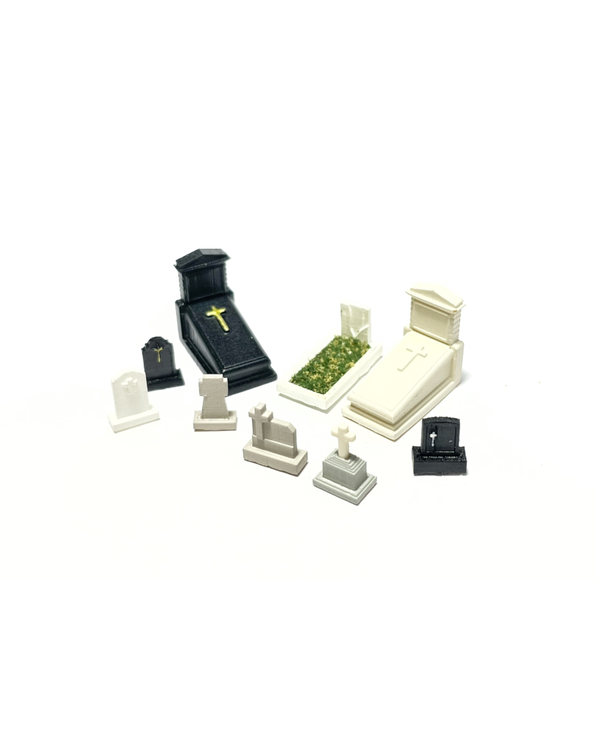 Cimetière avec tombes chrétiennes