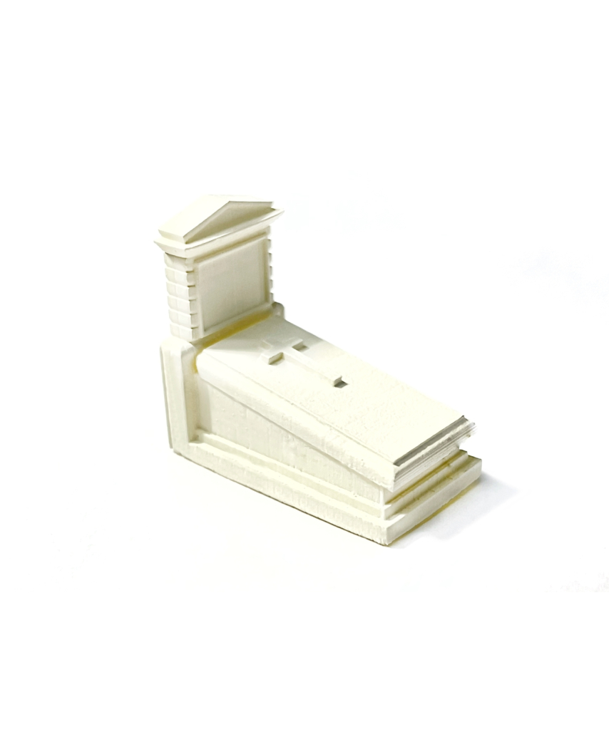 Cemetery with Christian graves