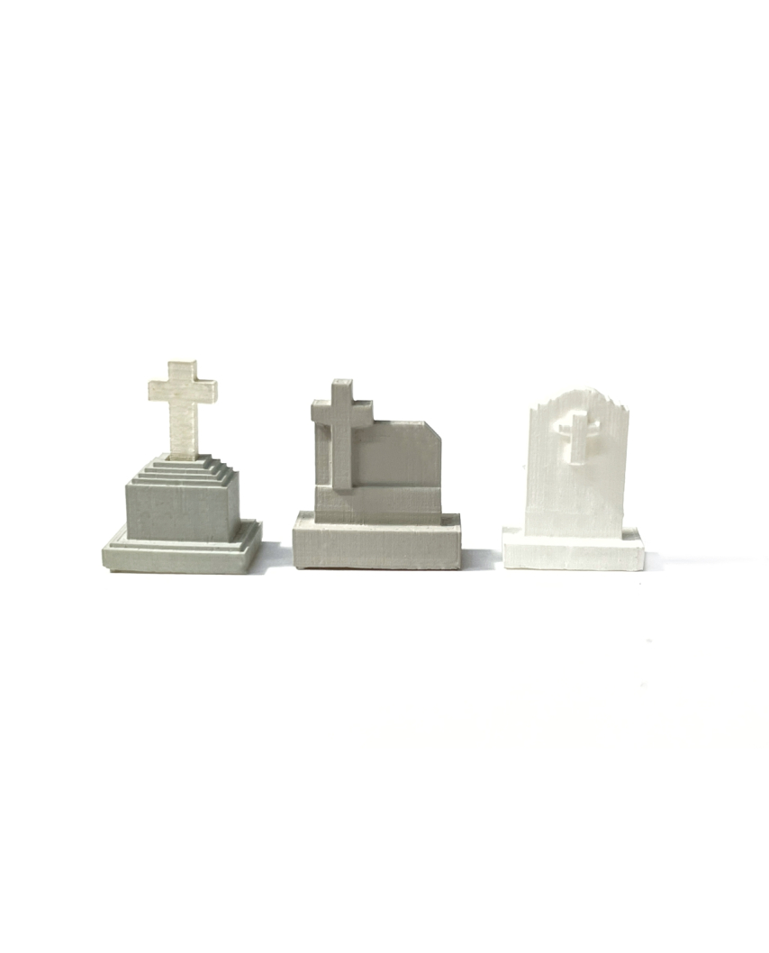 Cementerio con tumbas cristianas