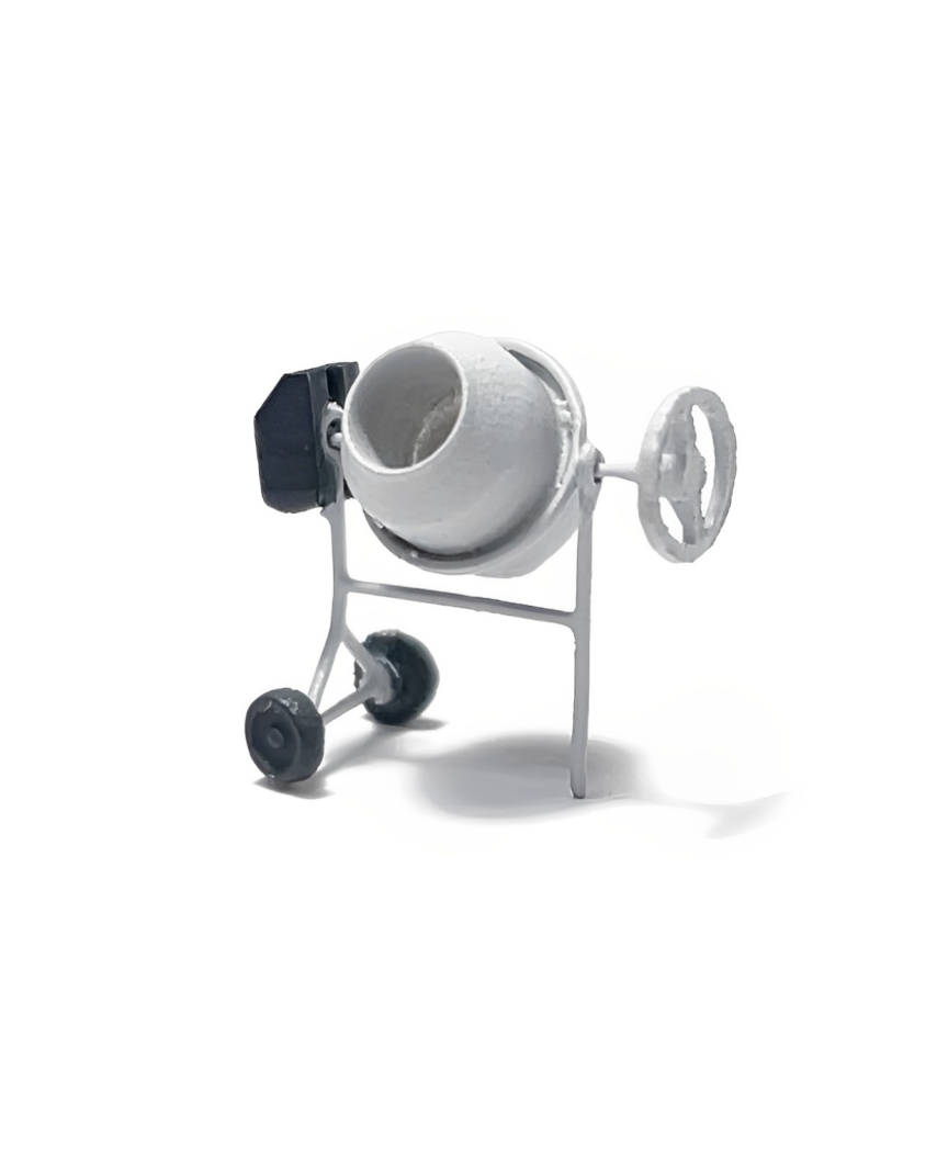 Graues Betonmischerset