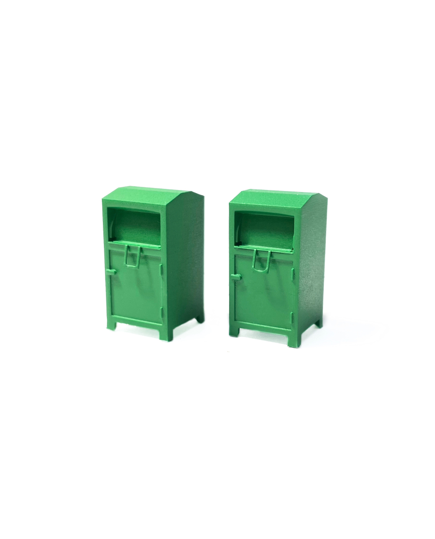 H0 | Green clothing bins (2 units)