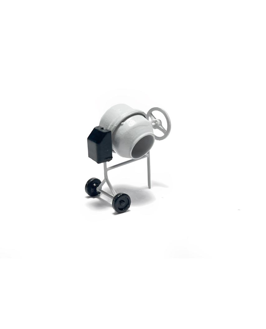 Gray concrete mixer set